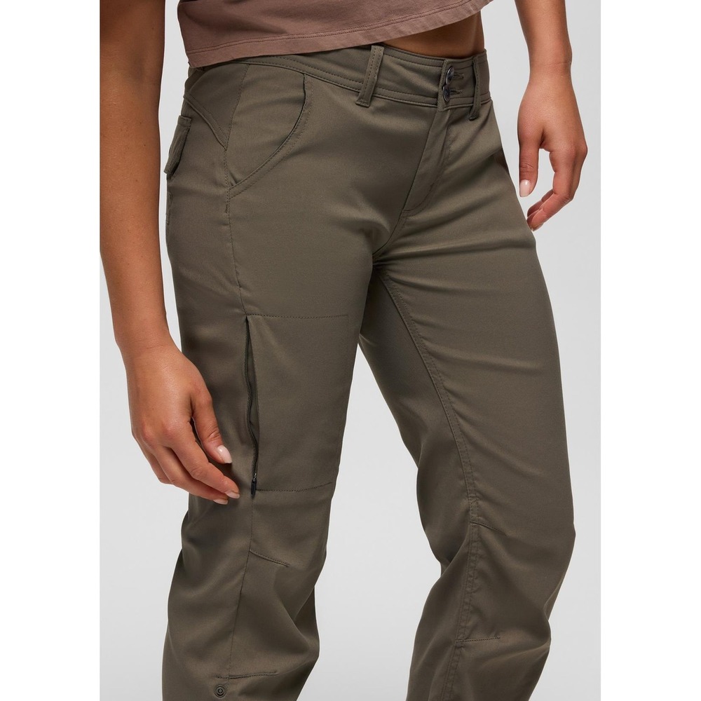 PrAna Halle Low Rise Bootcut Pants Slate Green 10R Roll Up Hiking Outdoors $98 - Picture 14 of 14